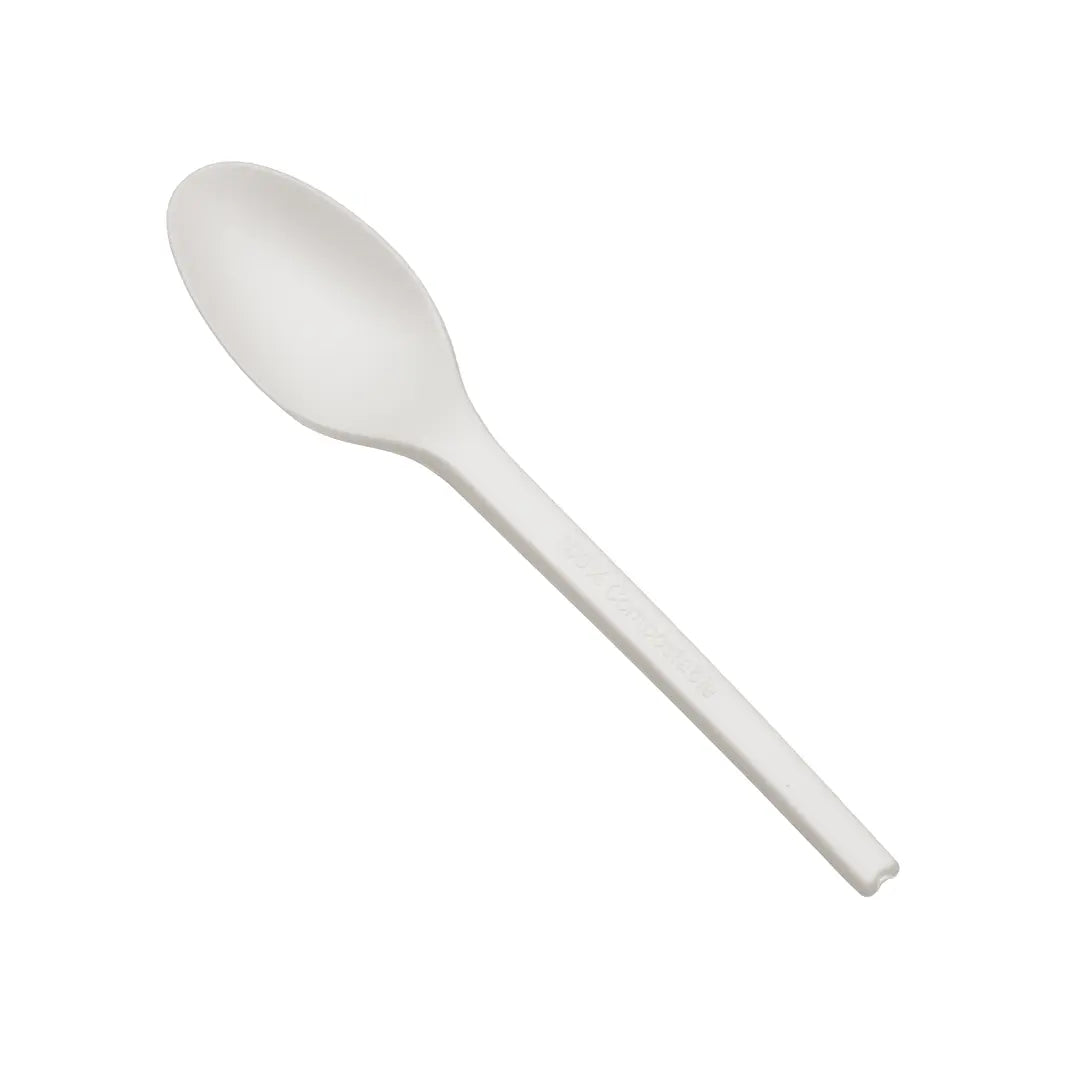 6” Compostable White Spoons