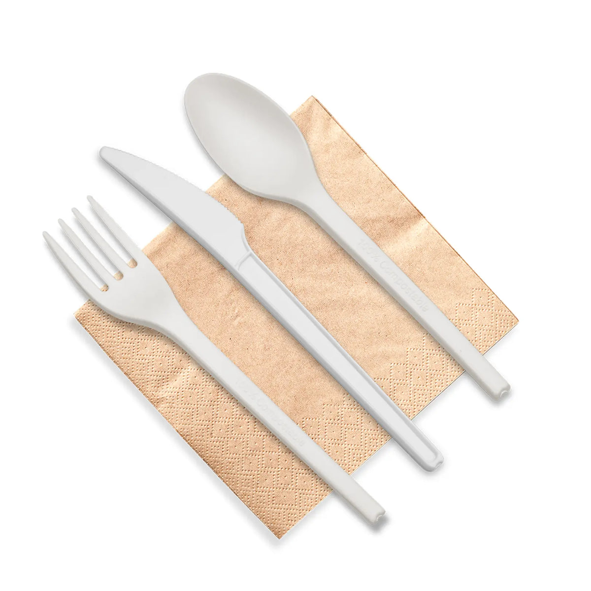 6” Cutlery Set (Fork, Knife, Spoon and Napkin)