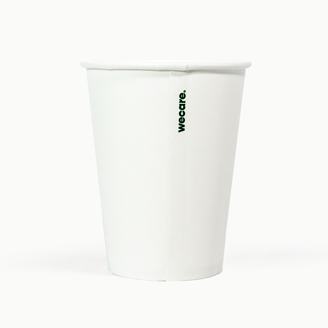 10oz Single Wall Compostable Paper Cup | 1,000 Count Case wecare