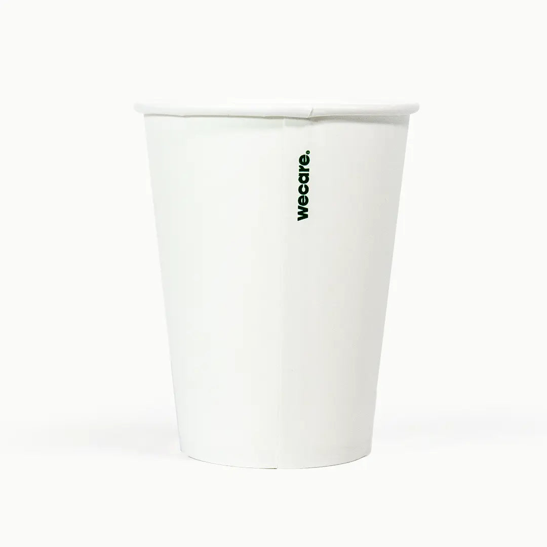 10oz Single Wall Compostable Paper Cup | 1,000 Count Case wecare
