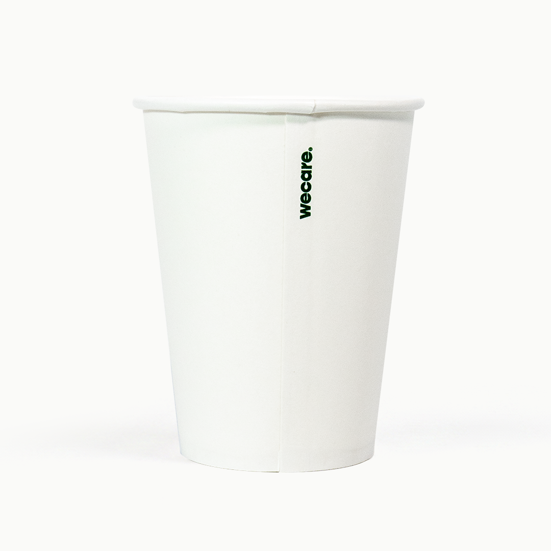 12oz Single Wall Compostable Paper Cup | 1,000 Count Case wecare