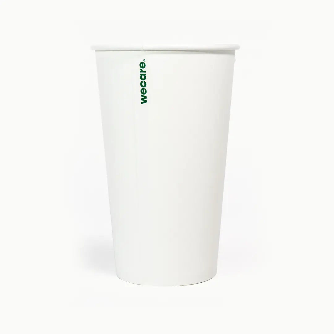 16oz Single Wall Compostable Paper Cup | 1,000 Count Case wecare