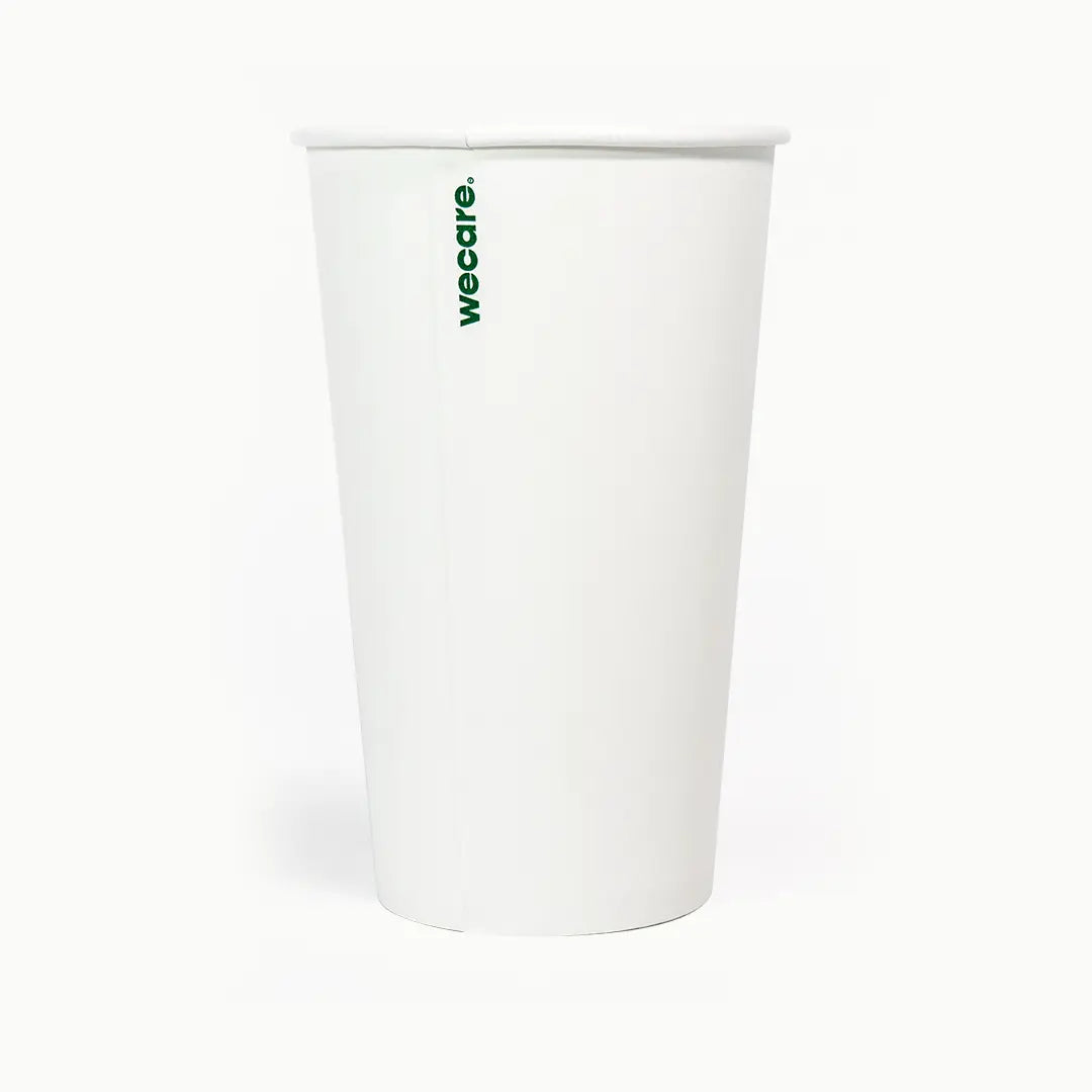 20oz Single Wall Compostable Paper Cup | 1,000 Count Case wecare