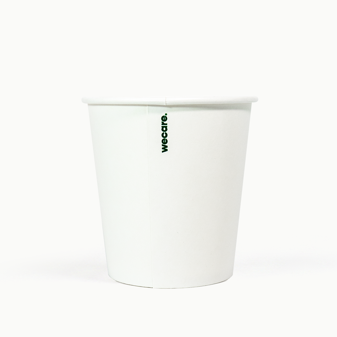 8oz Single Wall Compostable Paper Cup | 1,000 Count Case wecare