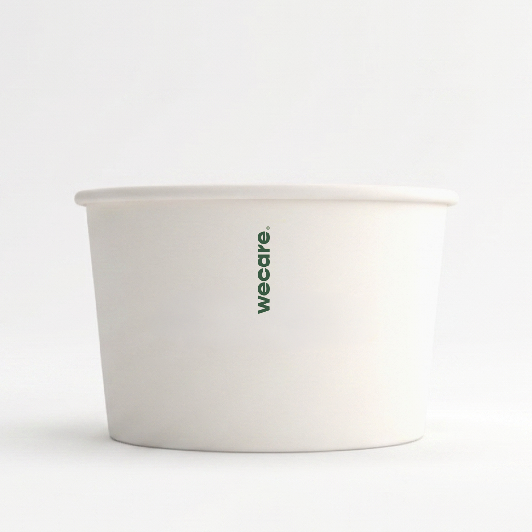 8oz Compostable Paper Bowl | 1,000 Count Case wecare