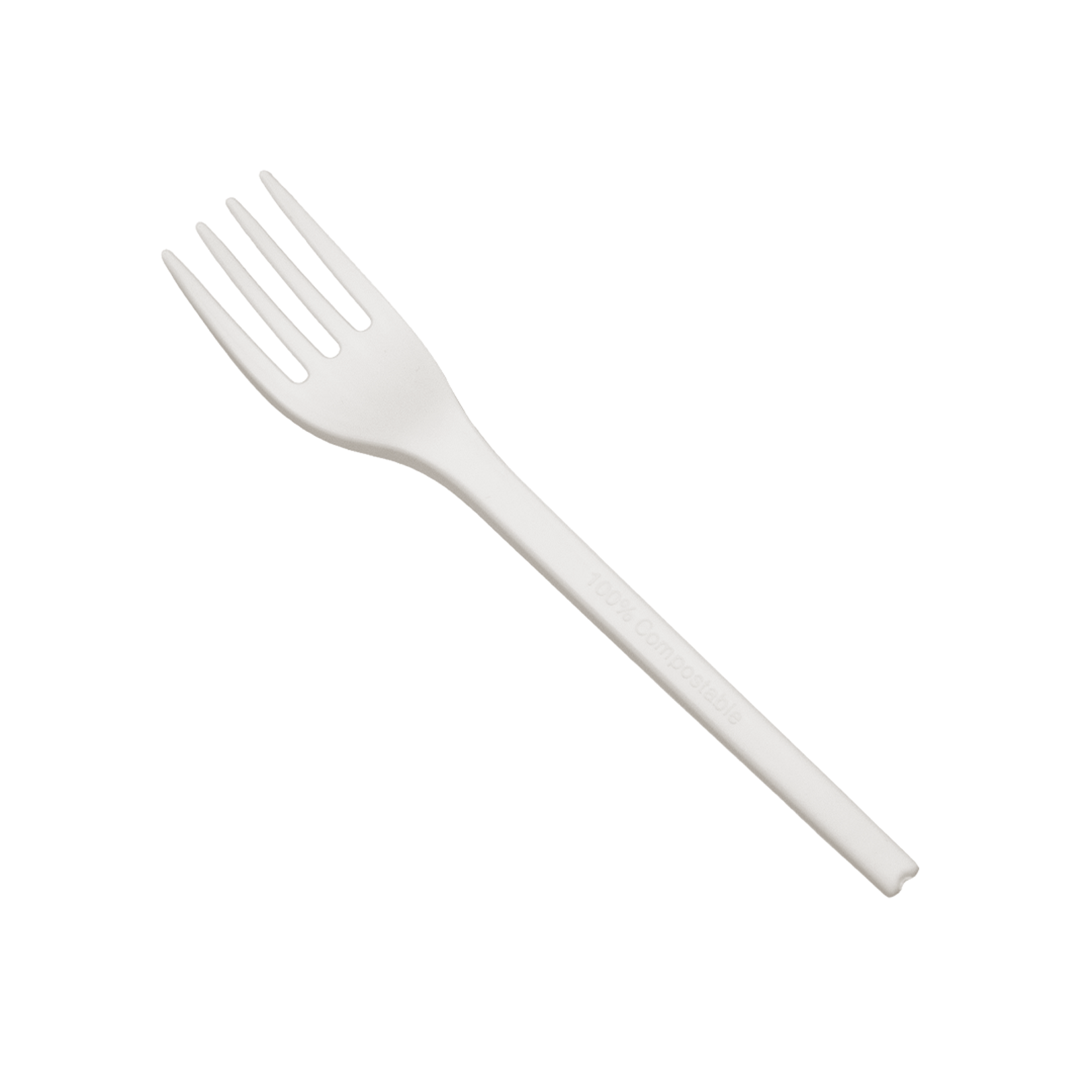 6” Compostable white forks | 1,000 count case wecare