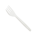 7” Compostable white forks | 1,000 count case wecare
