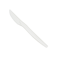 7” Compostable white knives | 1,000 count case wecare