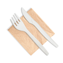 7” Cutlery Set (fork, knife and napkin) | 500 count case wecare