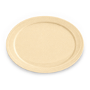 12.5" Compostable Oval Plates | 500 Count Case wecare