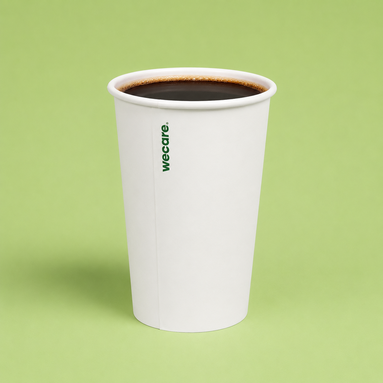 16oz Single Wall Compostable Paper Cup | 1,000 Count Case wecare
