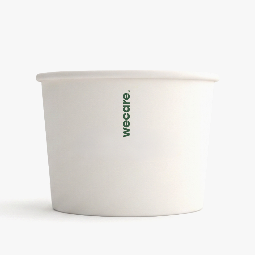 12oz Compostable food container | 500 Count Case wecare