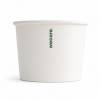 16oz Compostable food container | 500 Count Case wecare
